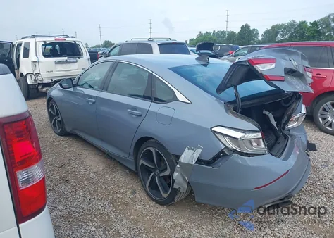 2022 Honda Accord Sport из США, поврежденный, VIN 1HGCV1F39NA063171
